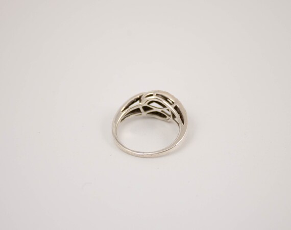■VINTAGE HOLLYWOOD■ 925 Silver Crescendo Twist Ring VH2435 Criss Cross Wave Vintage Fashion Ring New .925 Sterling