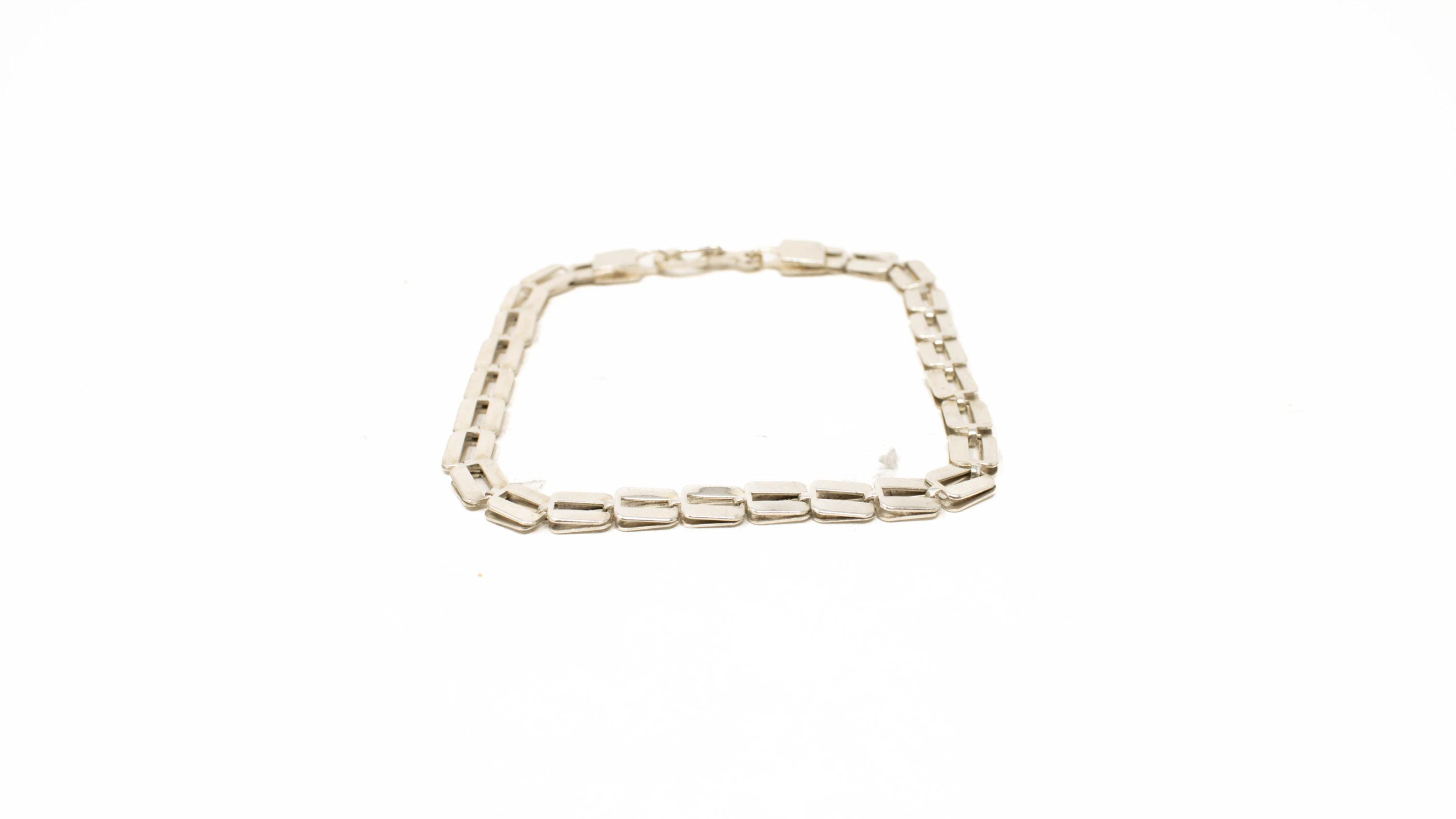 Classic vintage mexican silver bracelet - Etsy 日本
