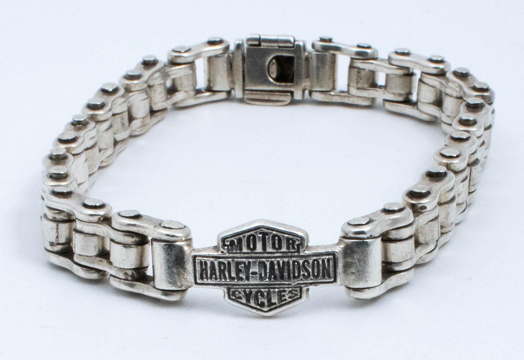 Harley davidson bracelet silver - Etsy 日本