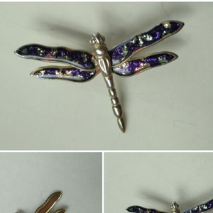 Dragonfly Butterfly Bee pins brooches