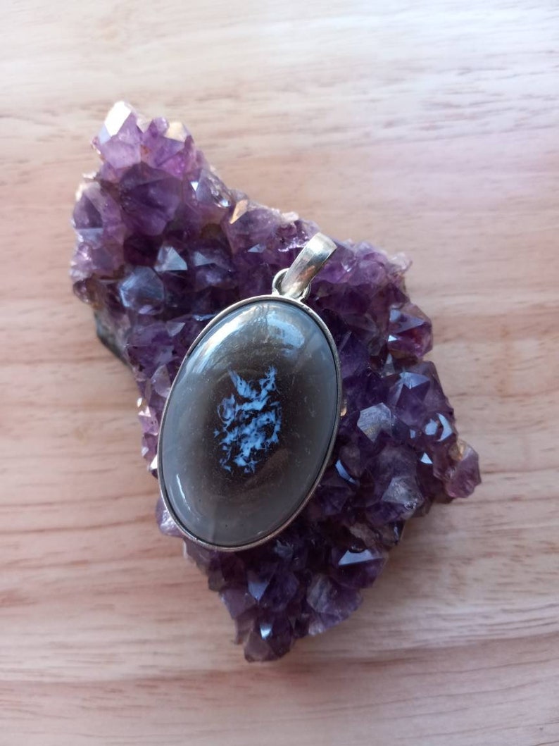 Unique Grey/Blue Pendant image 1