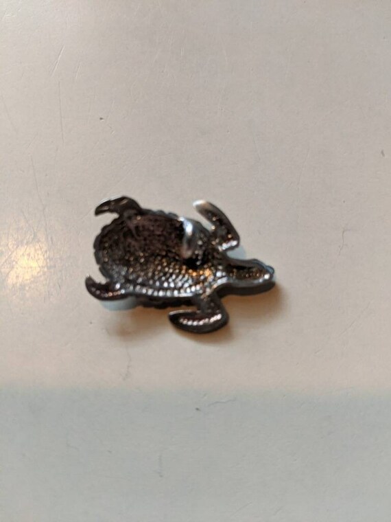 Sterling Silver Turtle Pendant - image 5