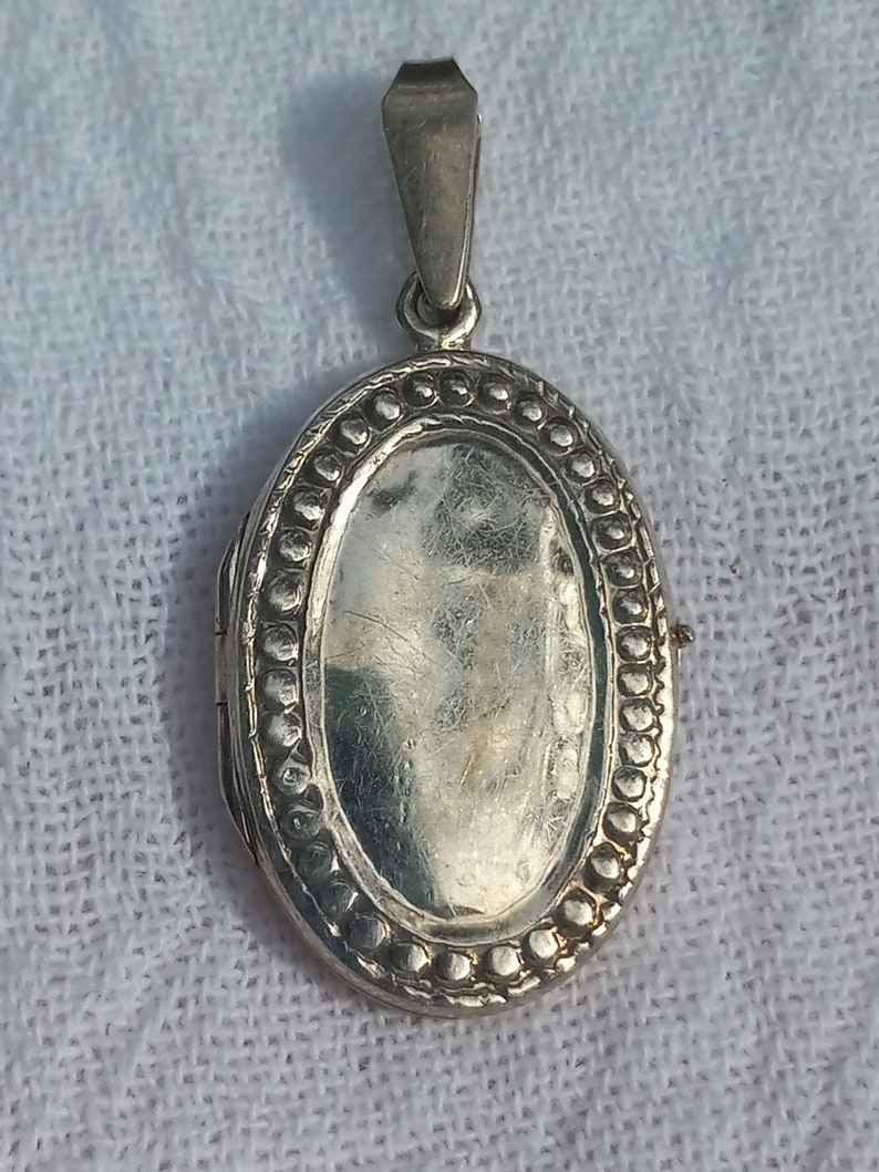 Sterling Silver Locket Pendant Etsy