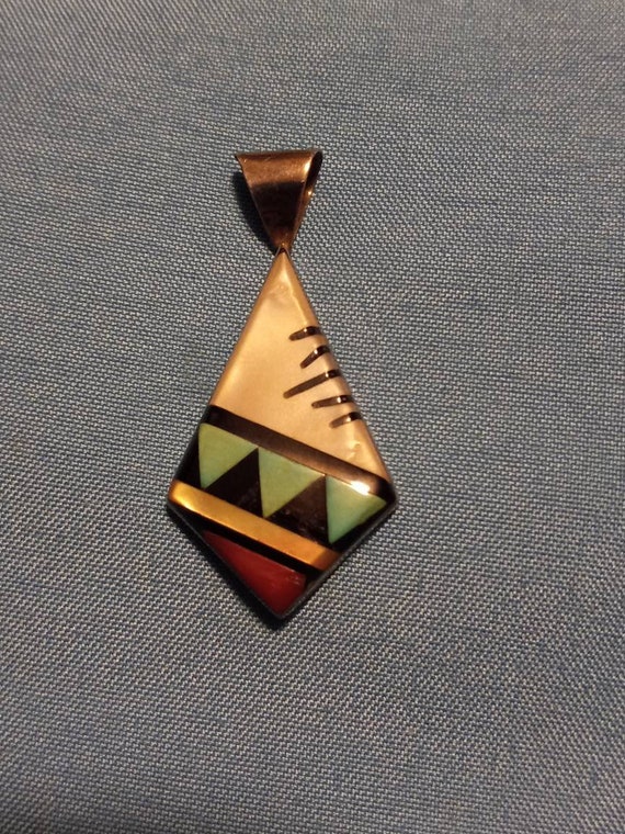 Sterling Zuni Pendant