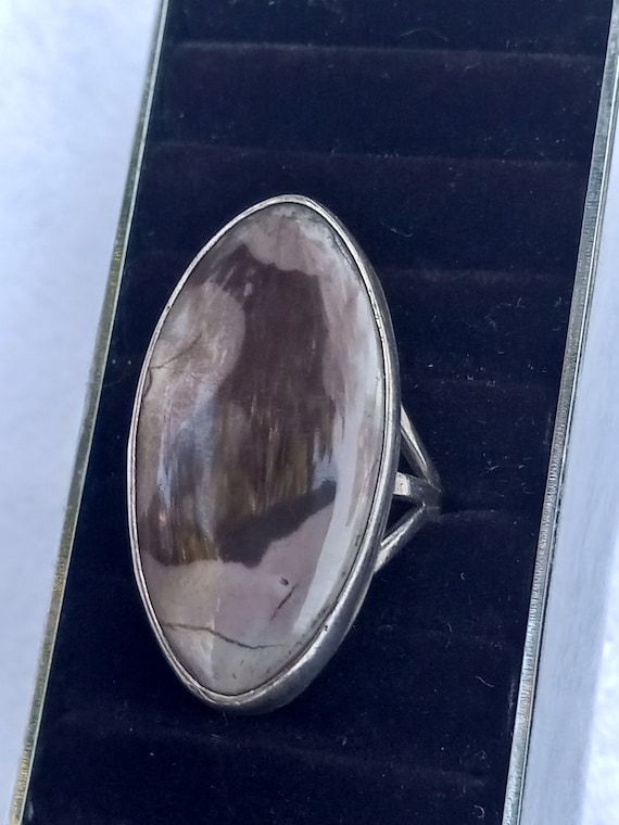 Sterling Silver and Stone Ring - image 1