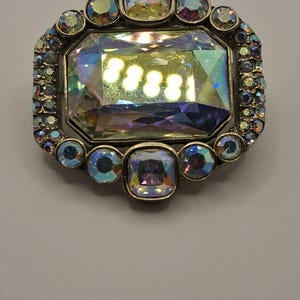 Vintage Heidi Daus-speldbroche Classic Choice Crystal AB