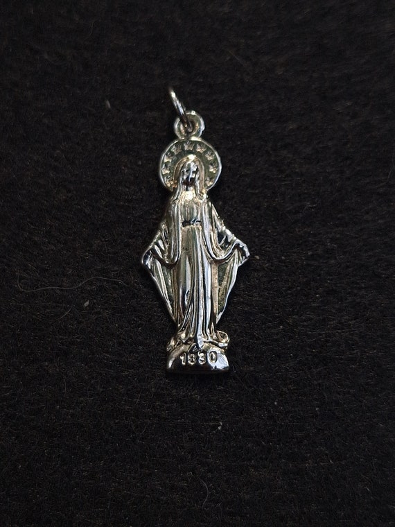 Sterling Silver Mother Mary Pendant