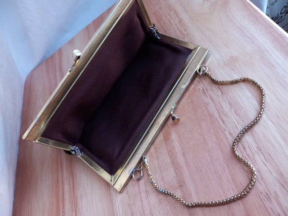 Vintage Threaded Clutch With Chain - image 2