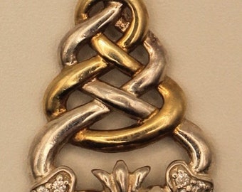 Charm Nodo Celtico In Argento 925 Placcato Oro - Ciondolo Con Moschettone, Per Bracciali E Collane - Foto 13