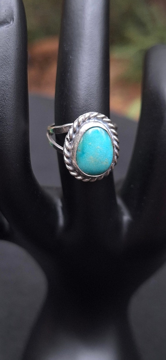 Navajo Turquoise and Sterling Ring