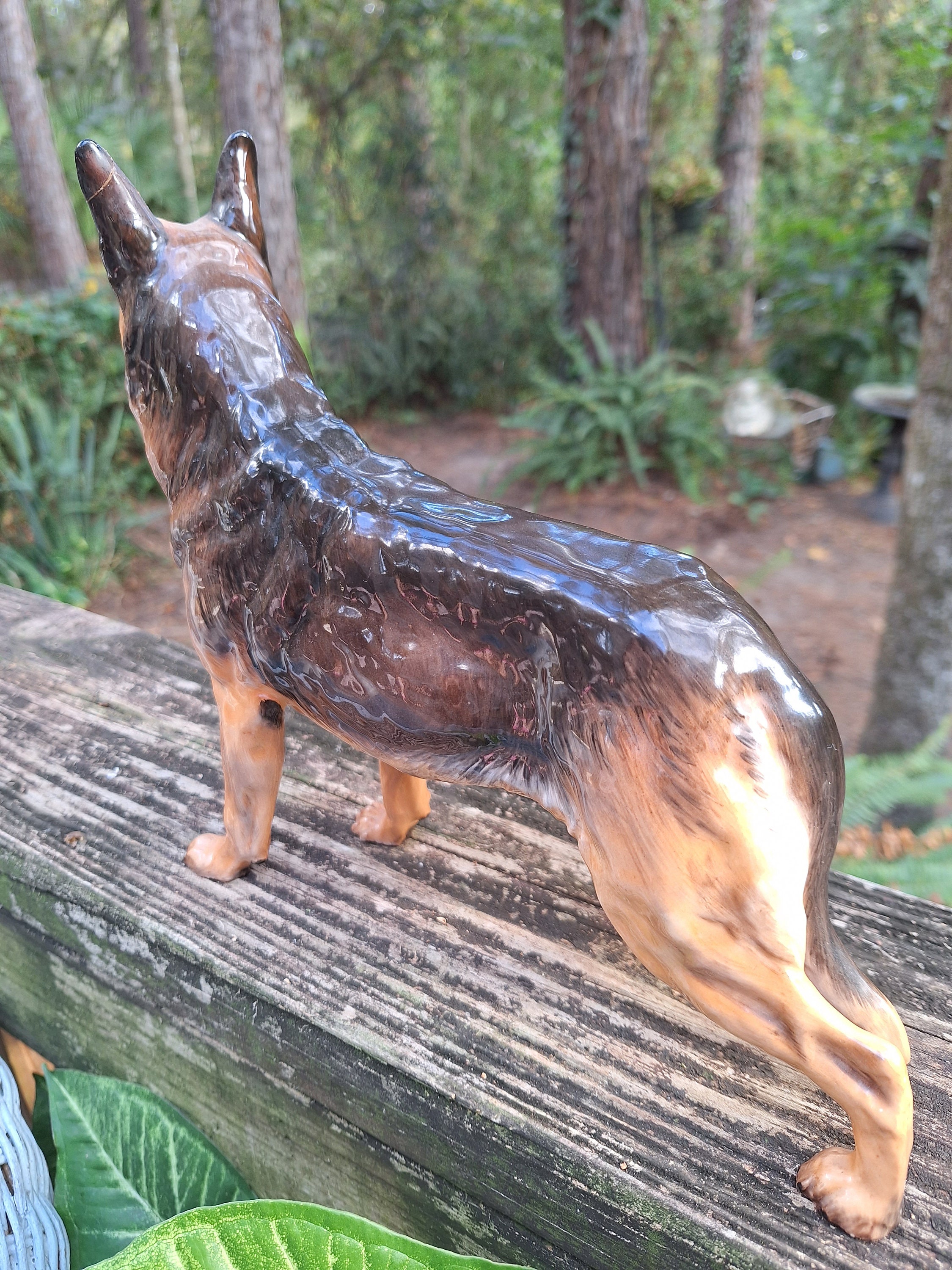 ヴィンテージ ロイヤルドルトン アルザス/ジャーマンシェパード犬の