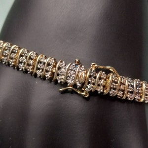 Vintage Sterling Silver Tennis Bracelet