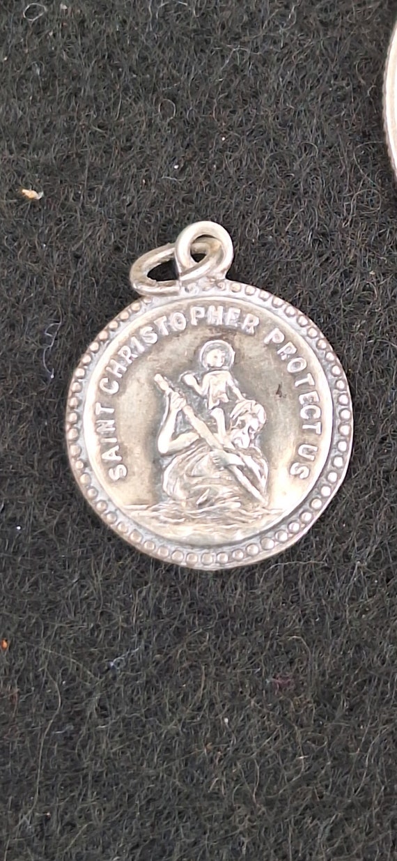 Sterling Silver Saint Christopher Be My Guide Meda