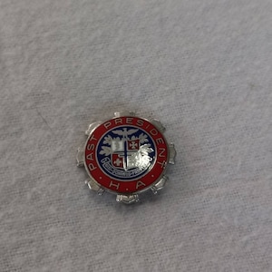 Sterling H.A. Hospital Auxiliary Past President Nisi Dominus Frustra Pin Badge