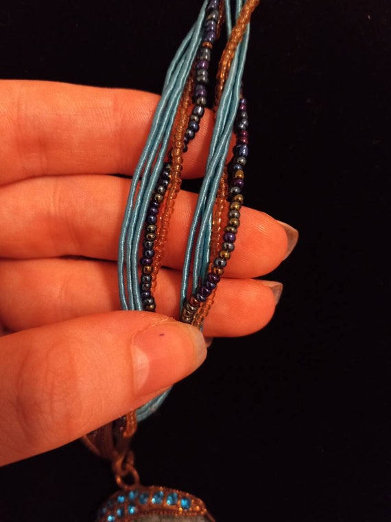 Stunning Blue Necklace - image 3