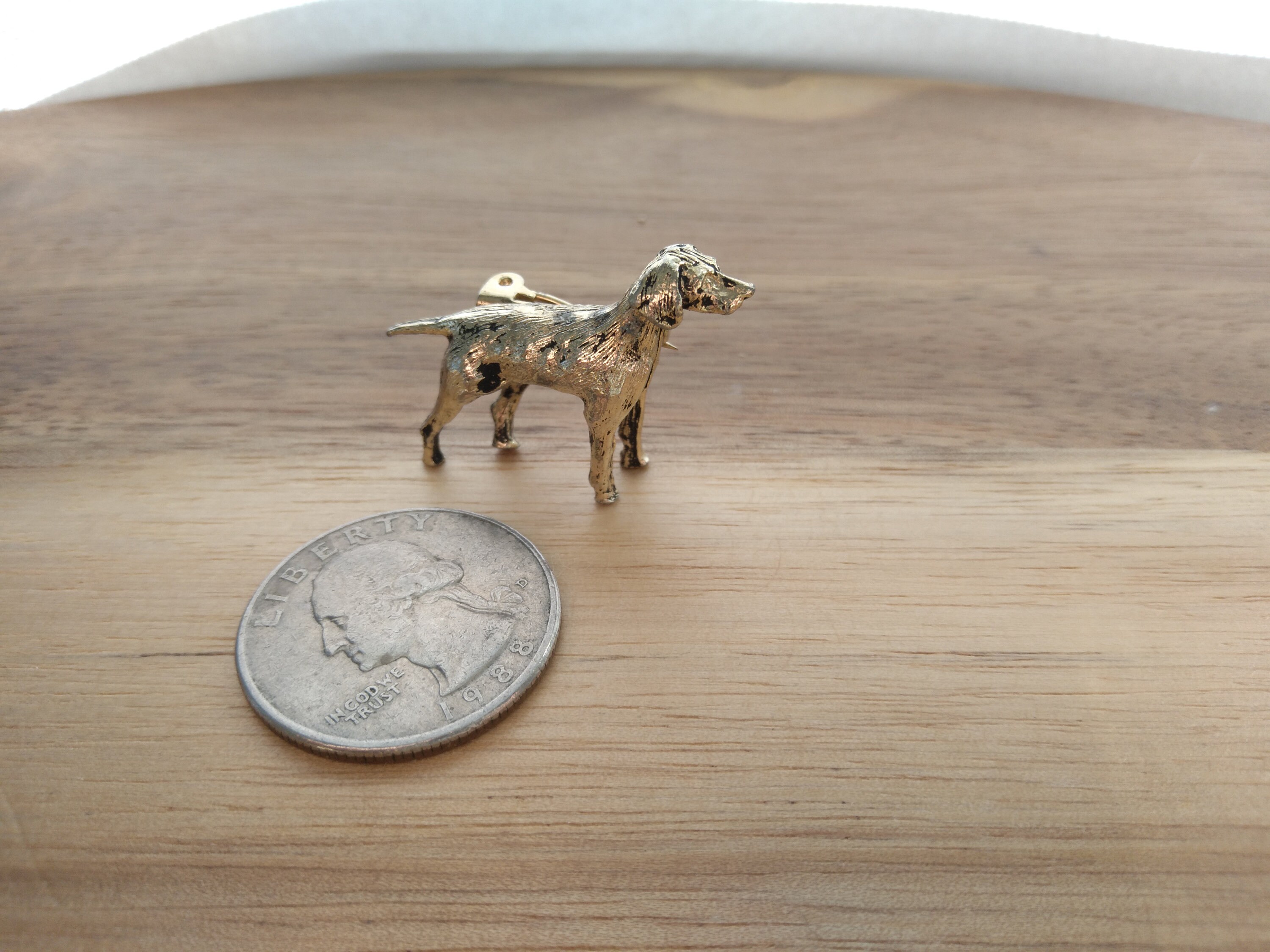 Standing dog pin sterling silver Etsy