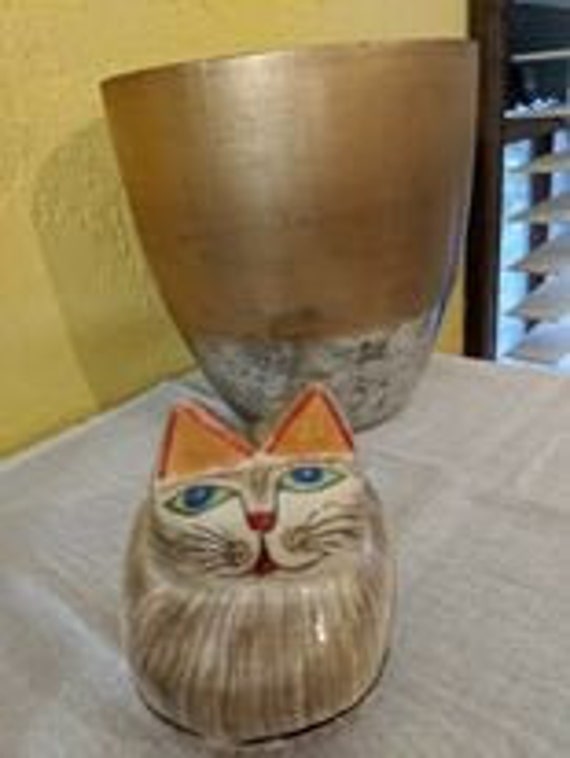 Wooden cat trinket box - image 1