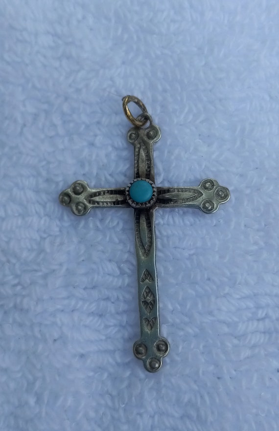 Turquoise Cross Pendant