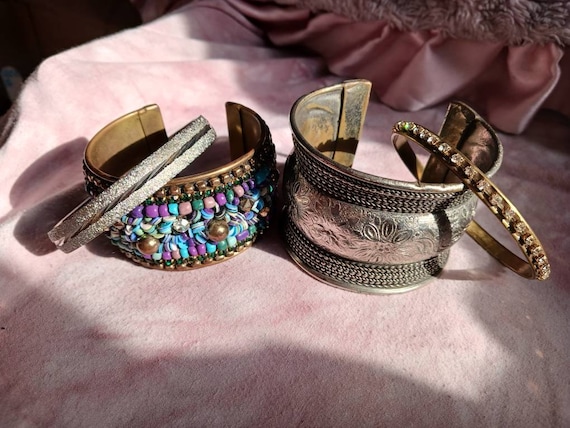 Cuff bracelet set best sale