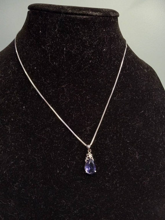 Purple Gemstone Necklace