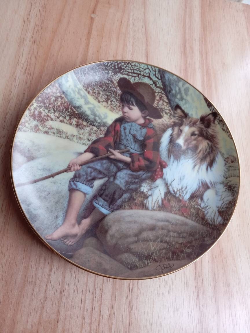 Tranquil Moment by Jim Daly Boys will be Boys Plate Number C7974