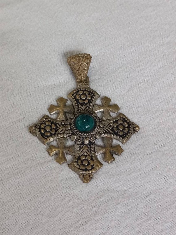 Antique Jerusalem Cross Pendant