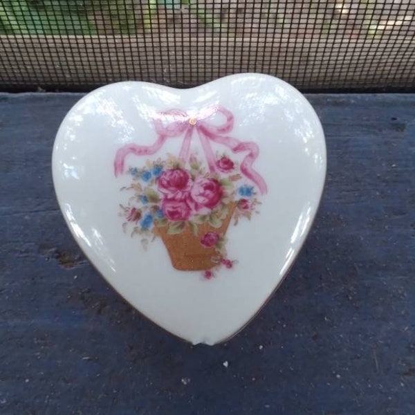 Limoges Heart Box Etsy