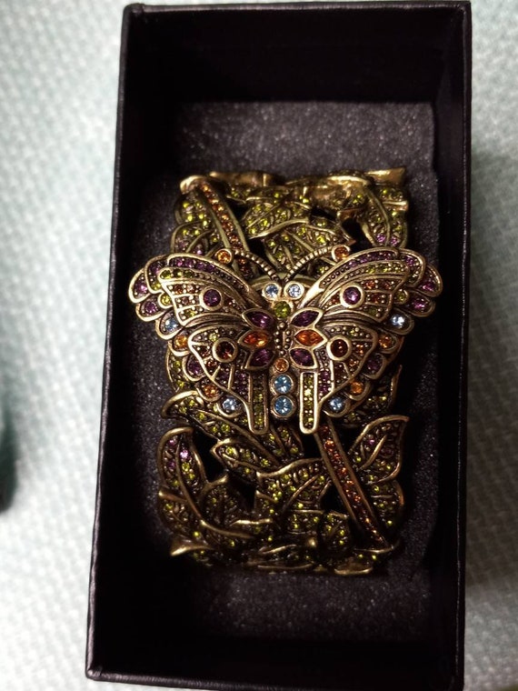 Heidi Daus Hidden Dial Butterfly Watch Bracelet - image 3