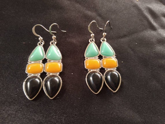 Sterling silver dangle earrings - image 3