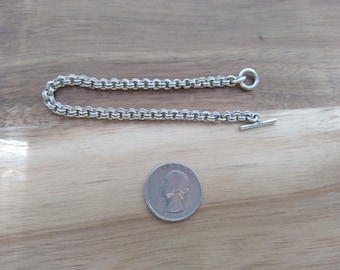 Bracciale con ciondolo a maglie in argento sterling