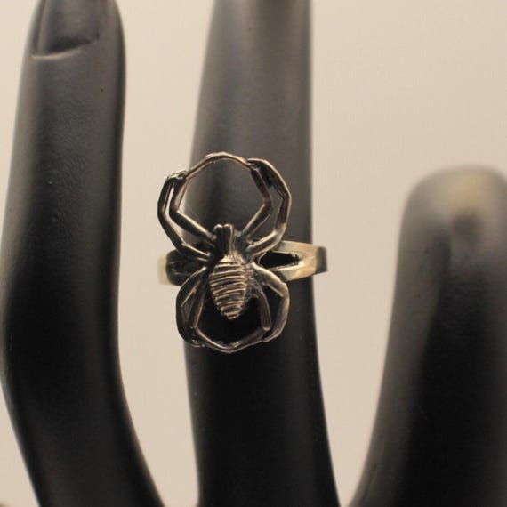 Sterling Silver Spider Ring Size 5 - image 1