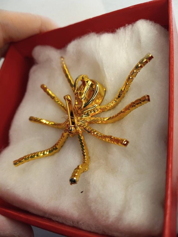 Vintage Ivana Trump High End Spider Brooch Pin Sw… - image 6