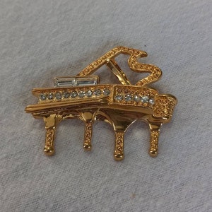 Baby Grand Piano Pin Brooch