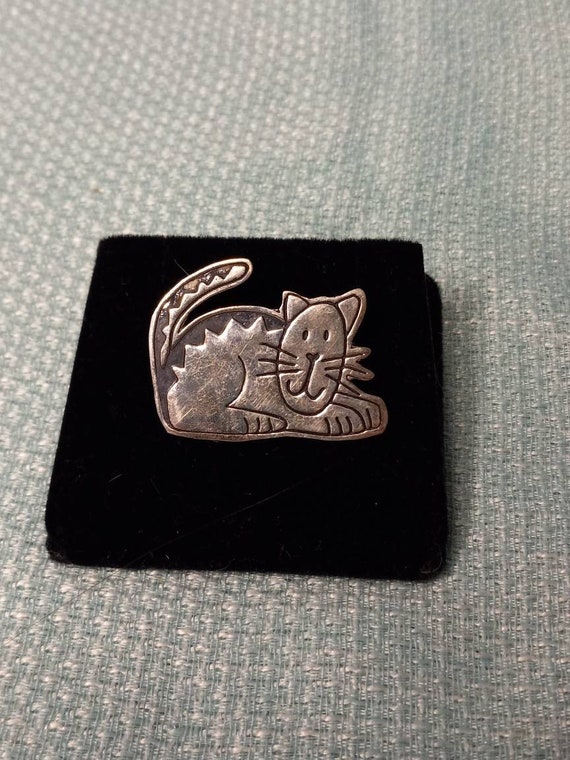 Mexico EFS 925 Solid Sterling Silver Cute Kitty Ca