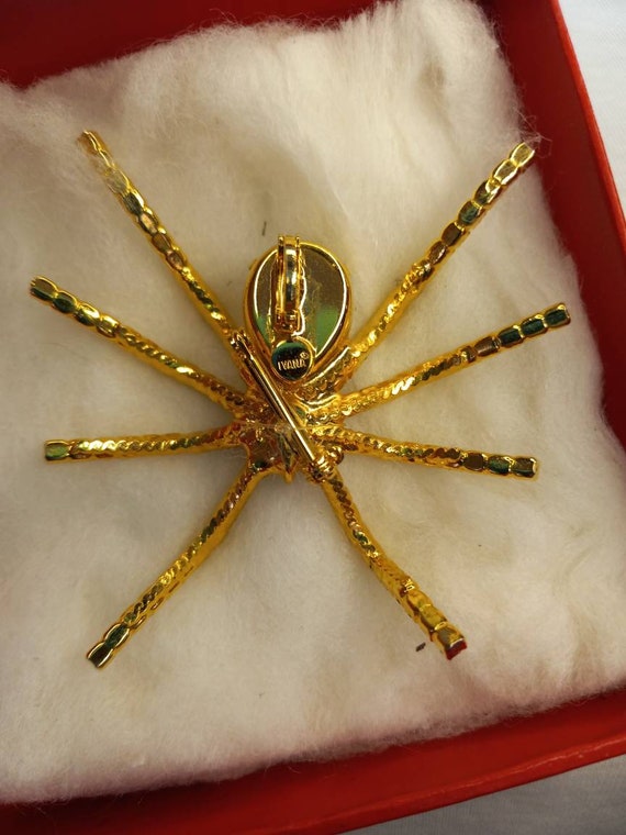 Vintage Ivana Trump High End Spider Brooch Pin Sw… - image 7