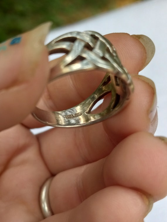 Sterling Silver Celtic Weave Ring - image 3