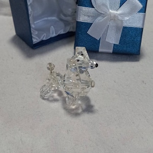 Crystal Poodle Dog Figurine