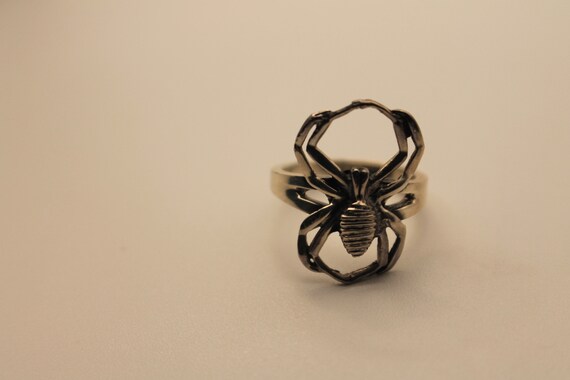 Sterling Silver Spider Ring Size 5 - image 3
