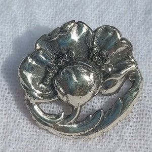 Sterling Silber Dänemark Blume Pin Brosche