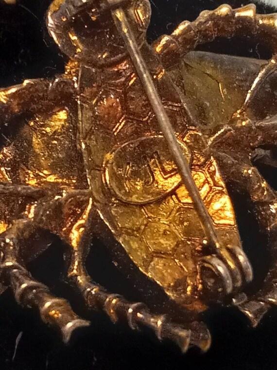 Kenneth Jay Lane Rhinestone Bumblebee Pin Brooch - image 3