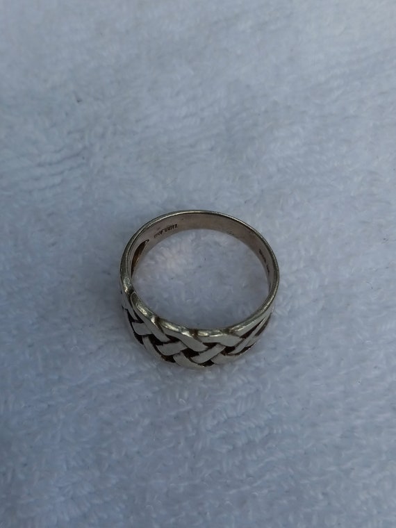 Sterling Silver Celtic Weave Ring - image 4