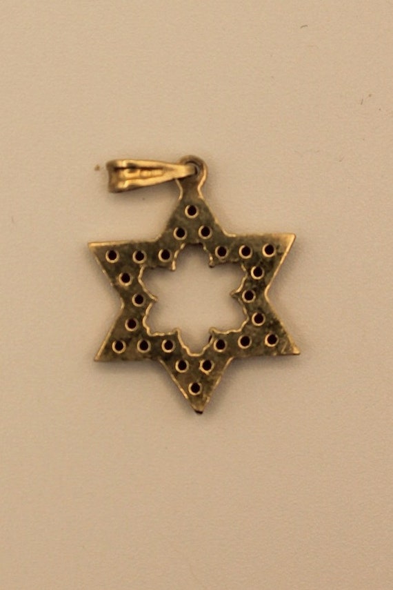 Vintage Garnet Star Pendant - image 3