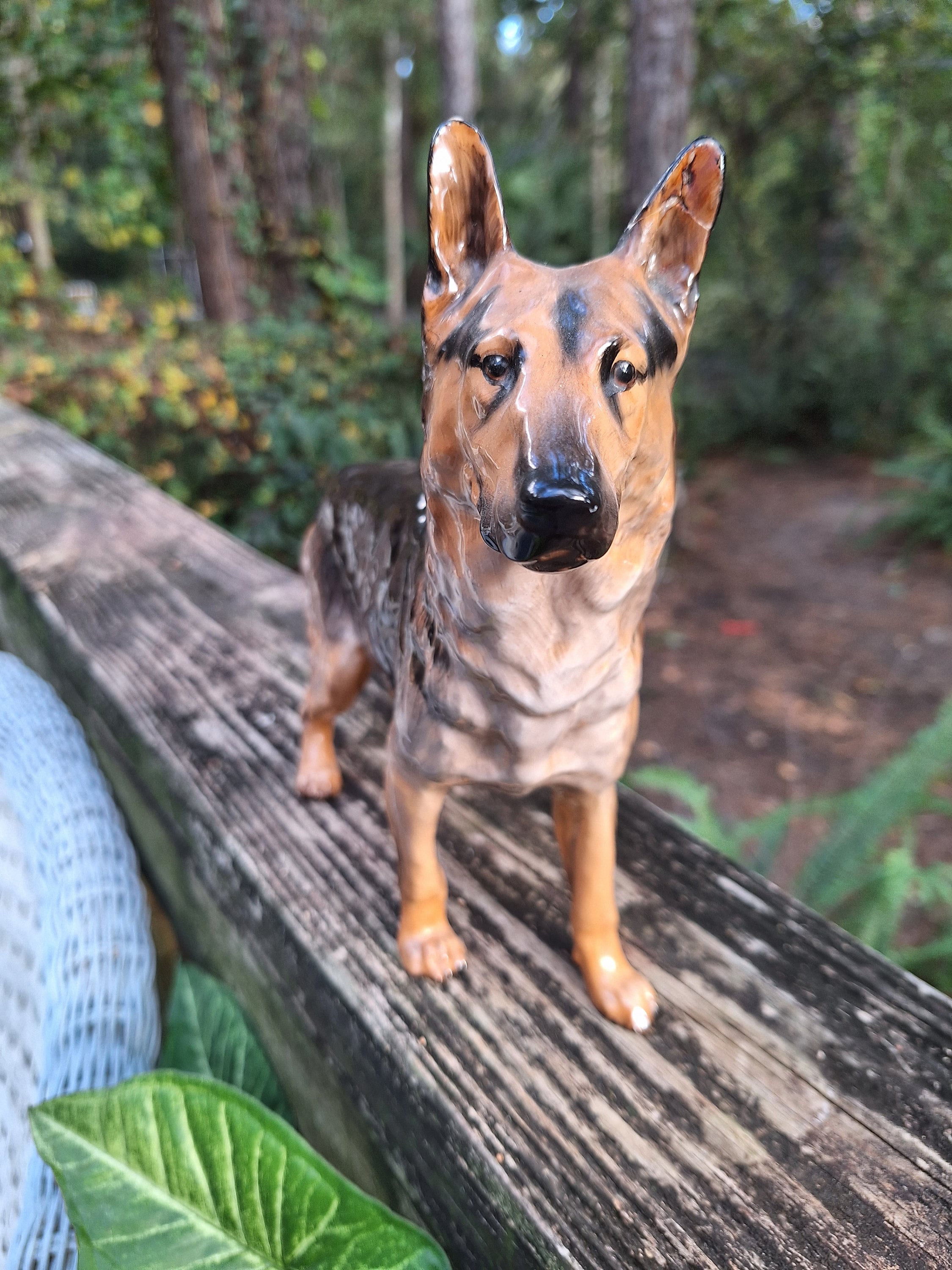 ヴィンテージ ロイヤルドルトン アルザス/ジャーマンシェパード犬の