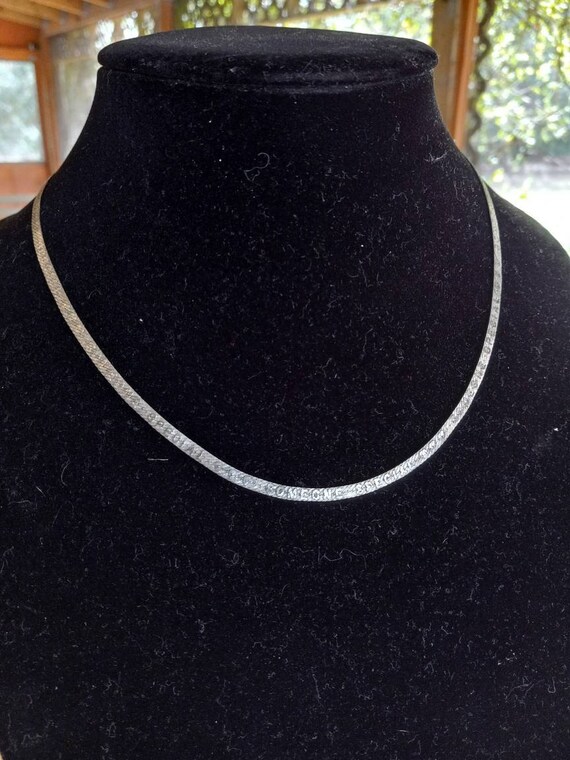 Reversible herringbone necklace deals