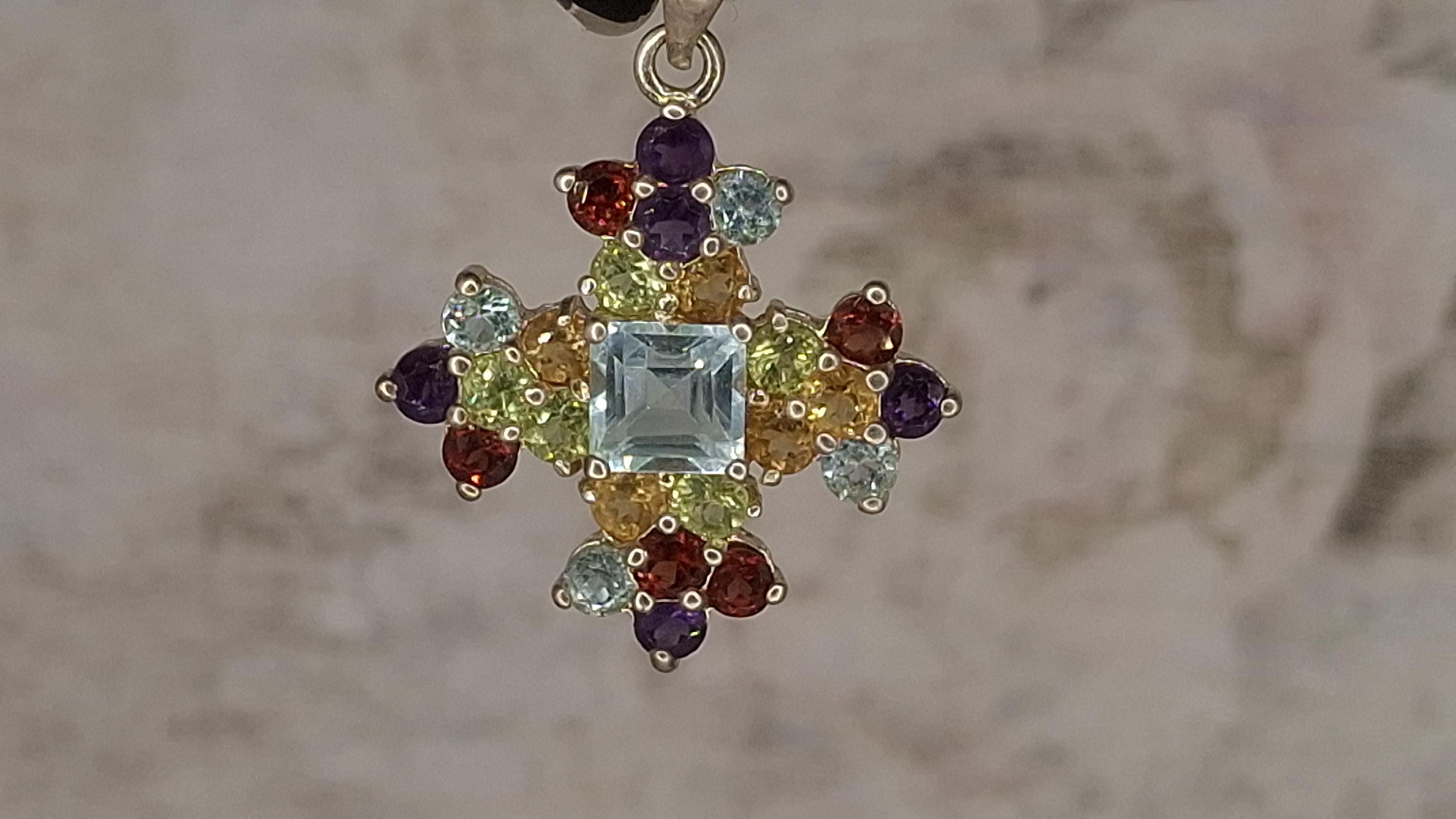 Vintage Sterling Silver Maltese Cross Pendant - Etsy