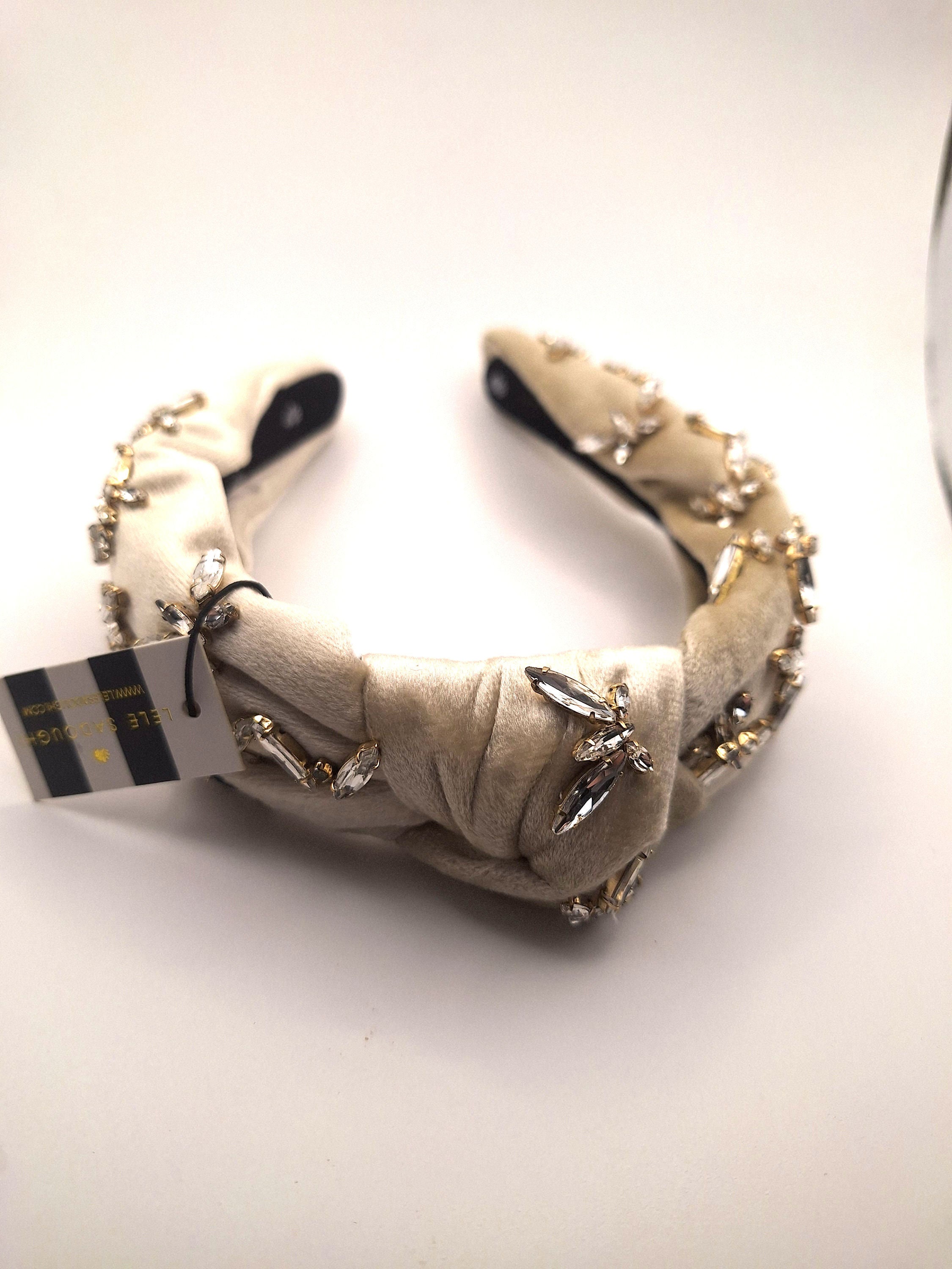 Lele Sadoughi Butterfly Jeweled Knotted Headband Lele Sadoughi Midnight Fairytale Jeweled Greta Headband  main image 3