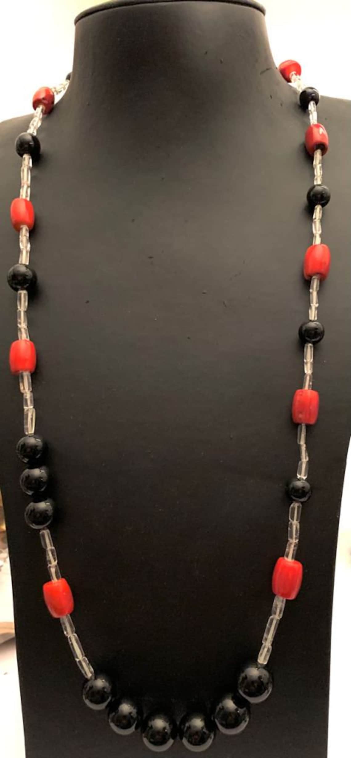 Italian Style Necklace Moda Italiana With Semiprecious Etsy