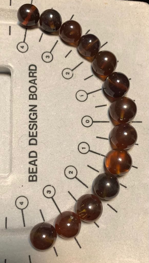 Loose beads drilled Sumatra amber natural colour no heat  10