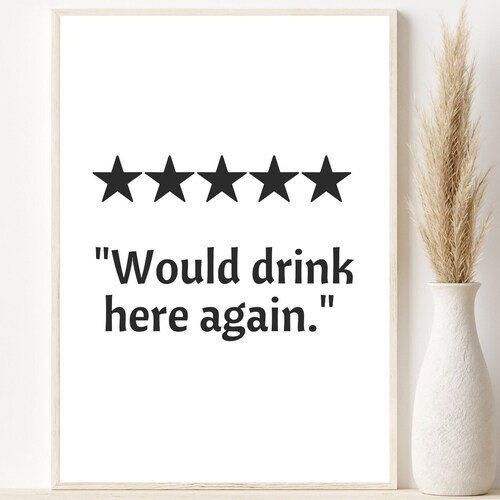 Printable Bar Cart Wall Decor Cocktail Print Bar Cart Art Etsy