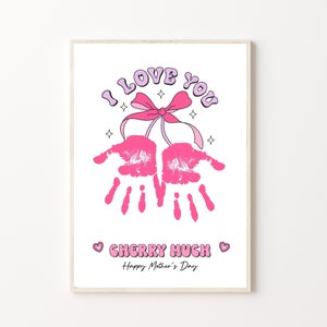 Mother's Day Handprint Craft Art, Printable Mothers Day, for Mom or ...